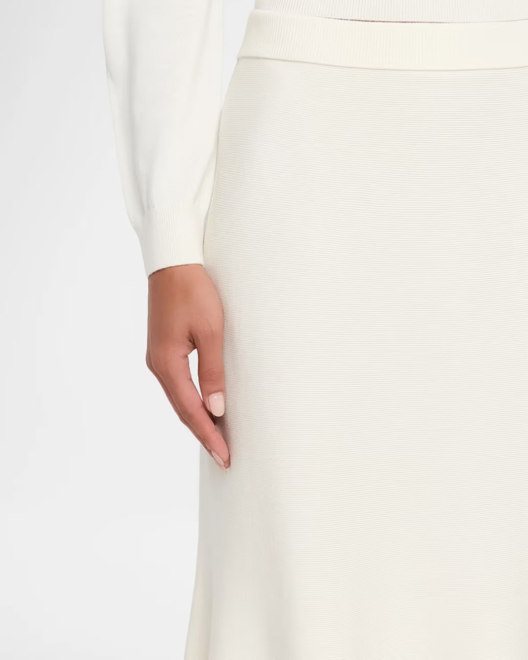 Kasey Midi Skirt - Ivory