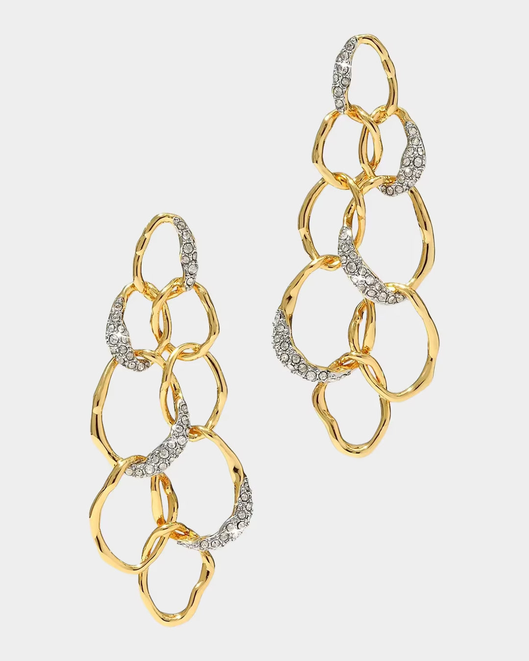 Solanales Crystal Earrings - Gold