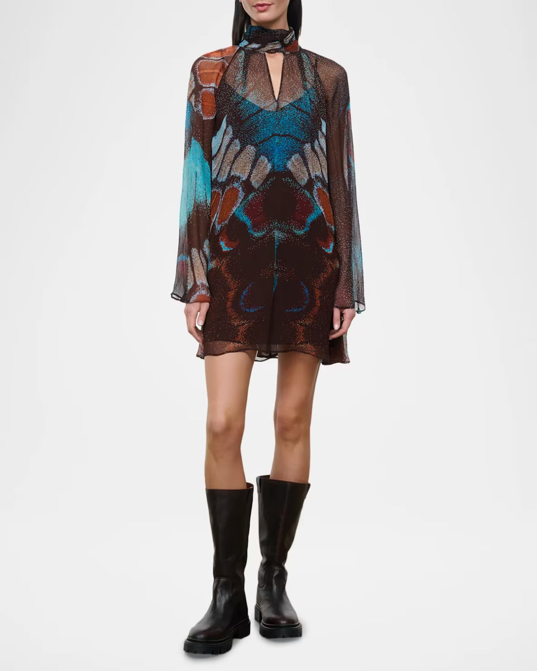 Ester Mini Dress - Blue Multi