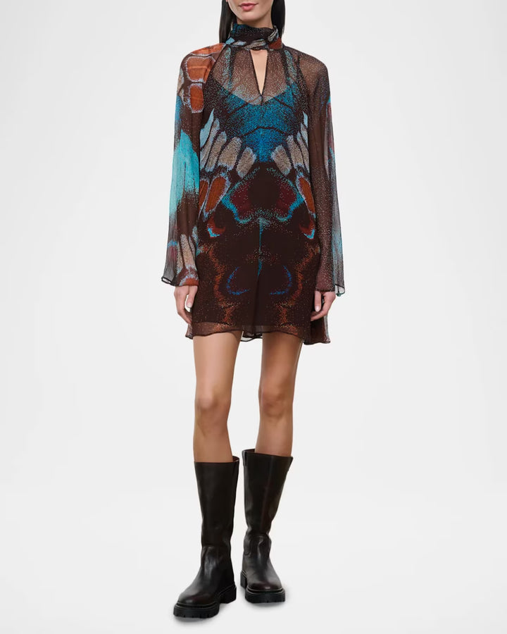 Ester Mini Dress - Blue Multi