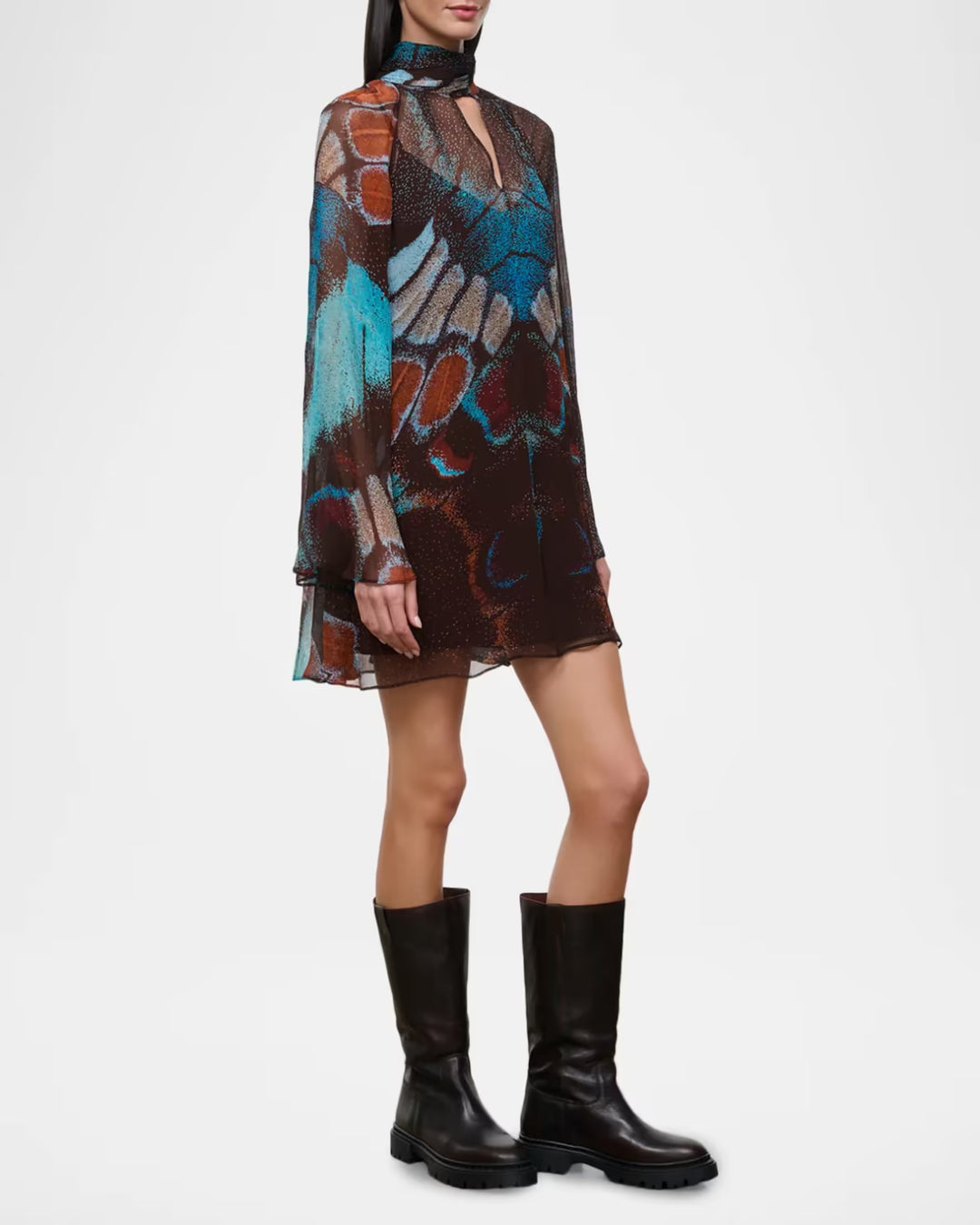 Ester Mini Dress - Blue Multi