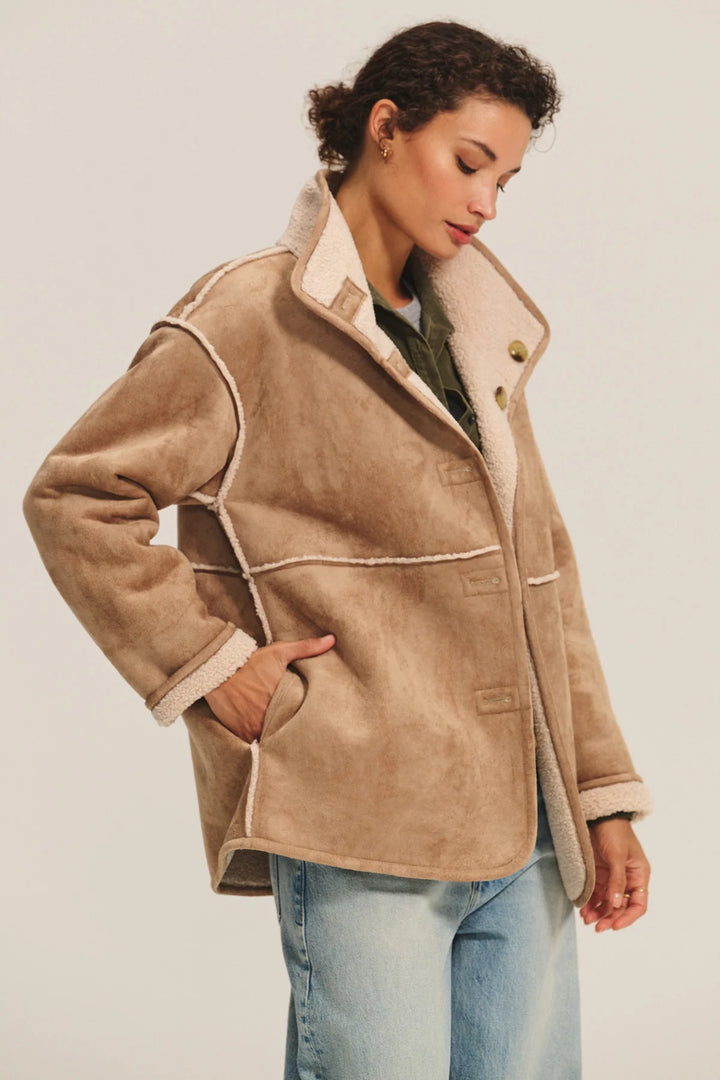 Shona Reversible Jacket - Ivory