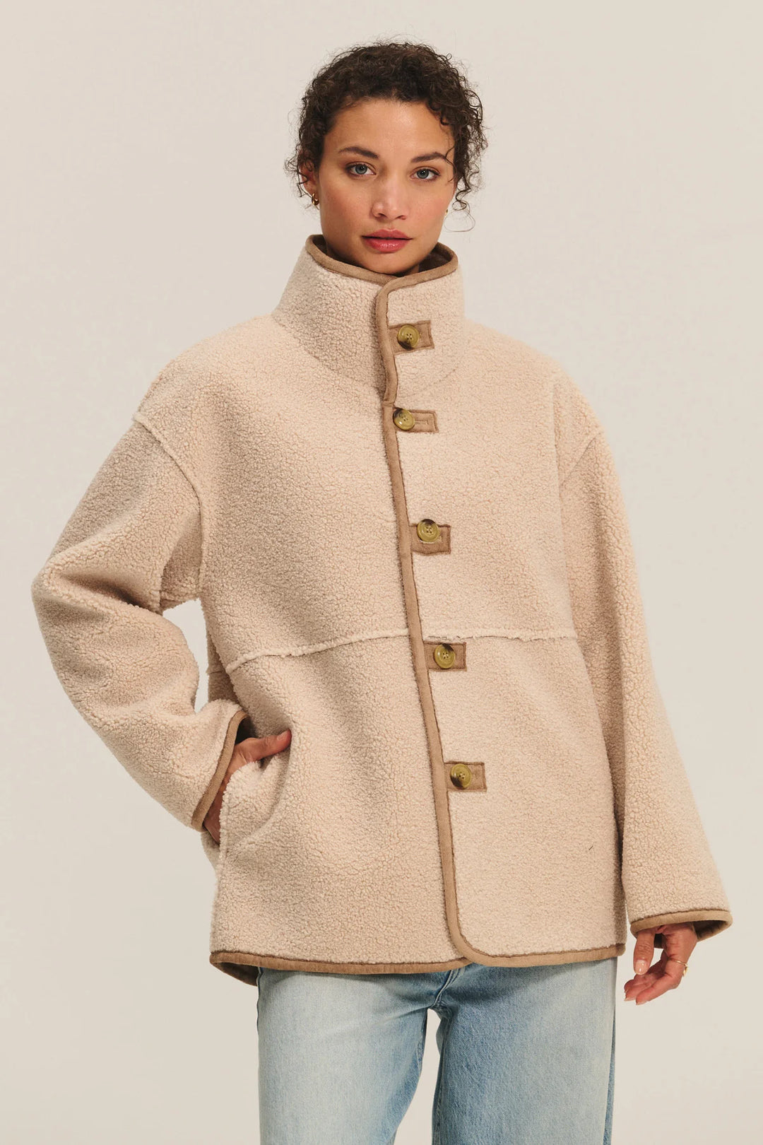 Shona Reversible Jacket - Ivory