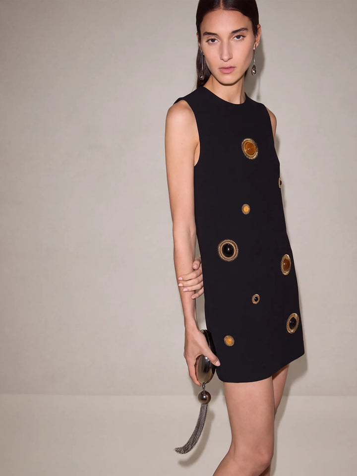 Piuma Embellished Mini Dress