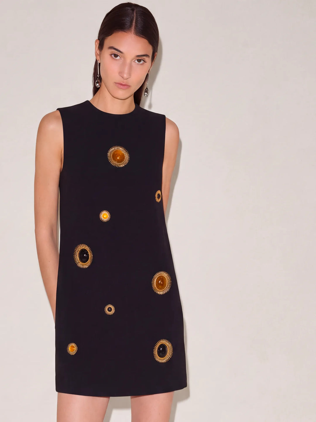 Piuma Embellished Mini Dress