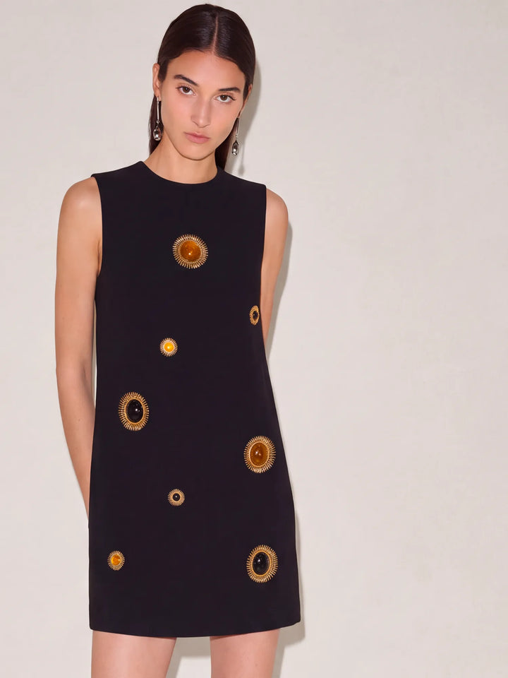 Piuma Embellished Mini Dress