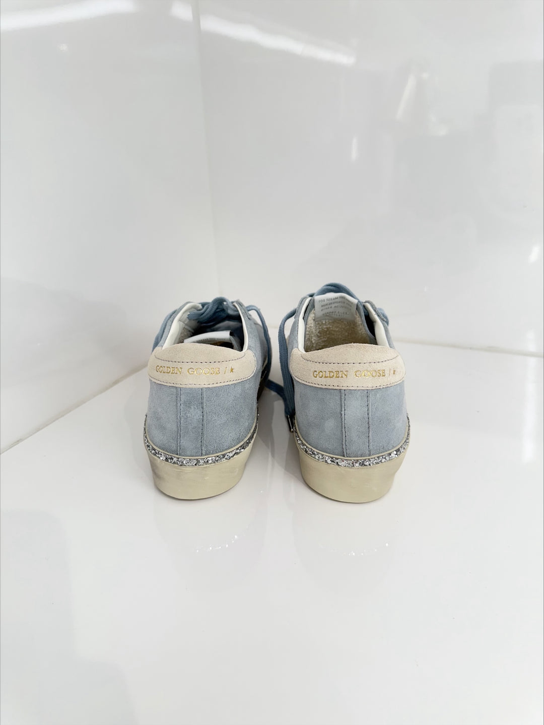 HI STAR SUEDE SNEAKER - Blue, Cream, Silver
