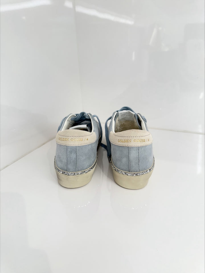 HI STAR SUEDE SNEAKER - Blue, Cream, Silver
