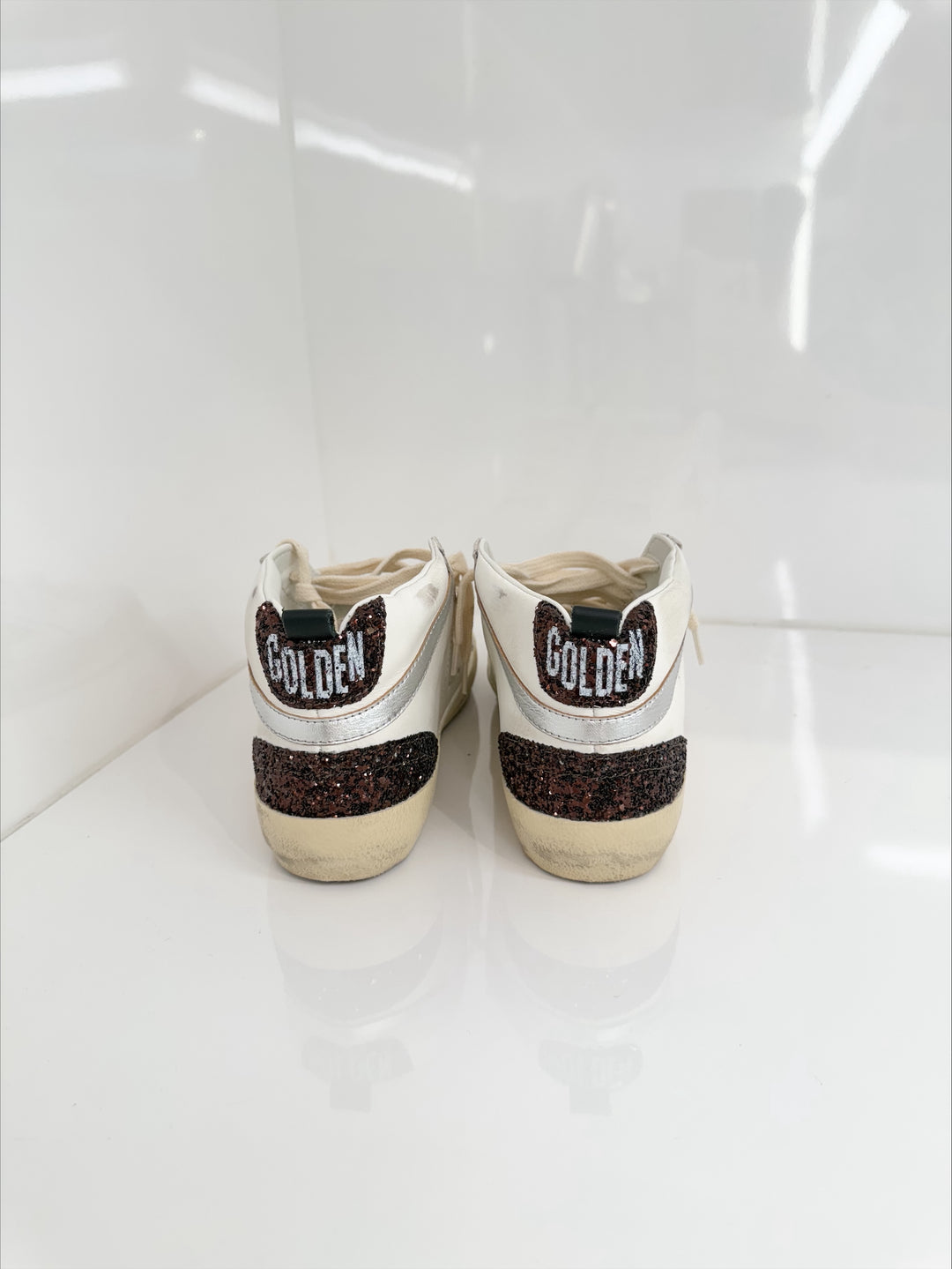 MIDSTAR LEATHER SNEAKER - Gold/Brown