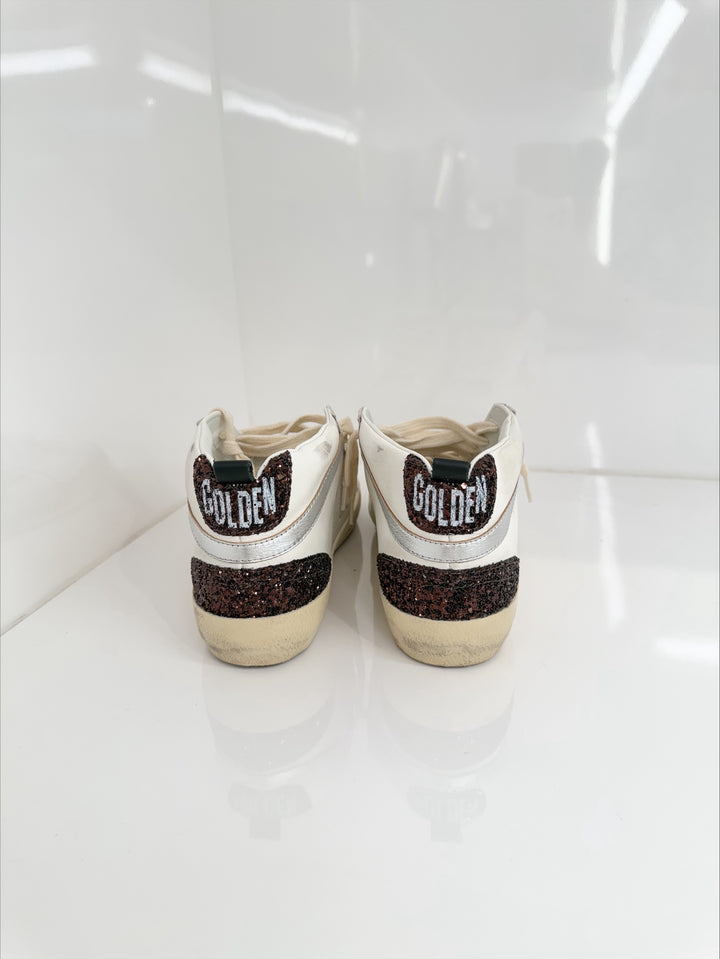 MIDSTAR LEATHER SNEAKER - Gold/Brown