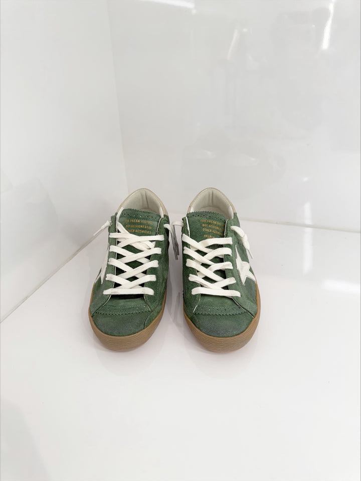 SUPERSTAR with SPUR - Olive Green/White