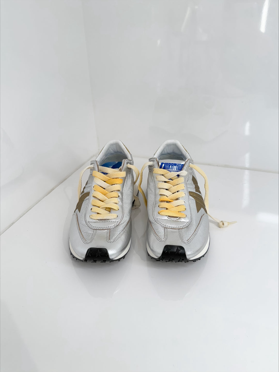 RUNNING MARATHON NYLON SNEAKER - Silver/Gold