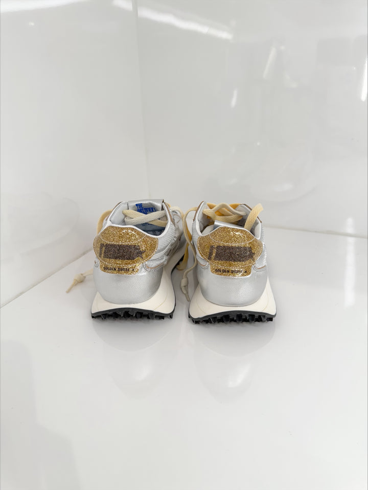 RUNNING MARATHON NYLON SNEAKER - Silver/Gold