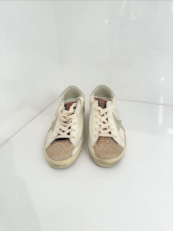 Superstar Sneaker with Crystal Ombre Tongue - Brown Ombre