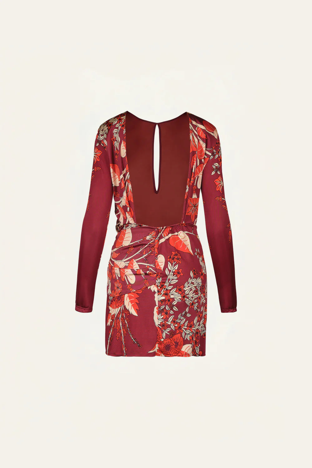 Rainforest Canopy Mini Dress - Garnet