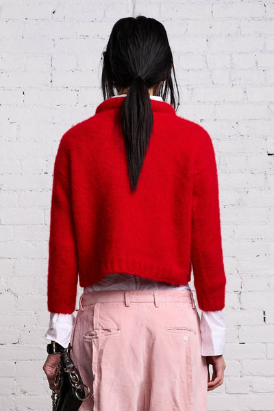 Shrunken Crewneck - Red