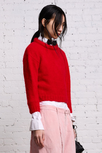 Shrunken Crewneck - Red