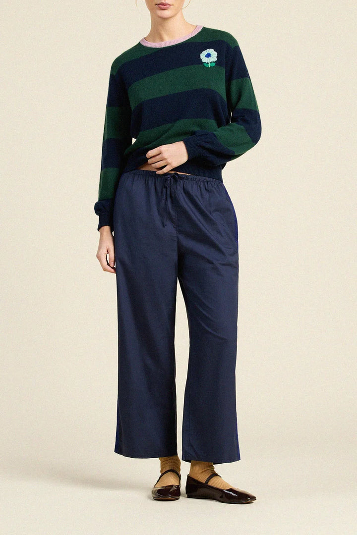 Ryann Sweater - Navy/Green