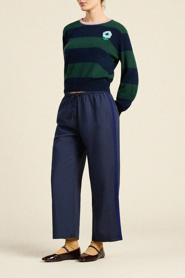 Ryann Sweater - Navy/Green