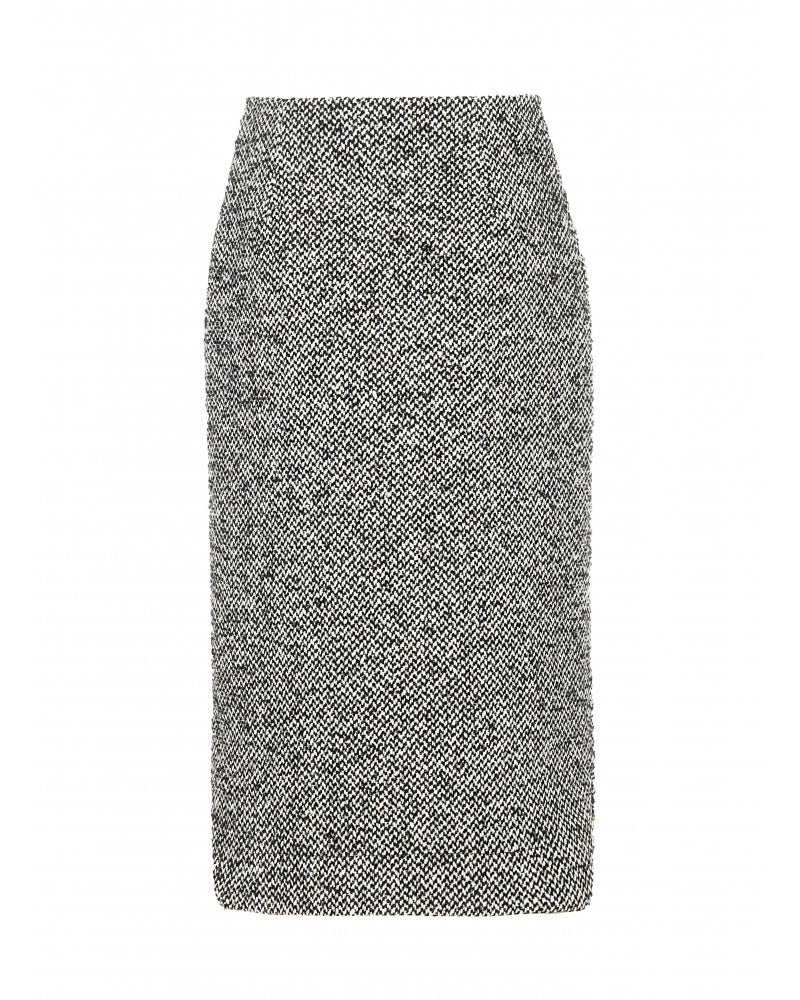Tubino Skirt in Tweed - Ash