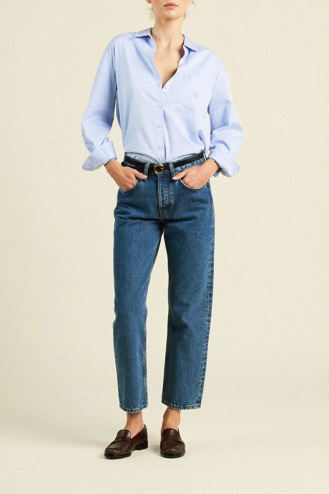 BLAKE OVERSIZED SHIRT - Light Blue