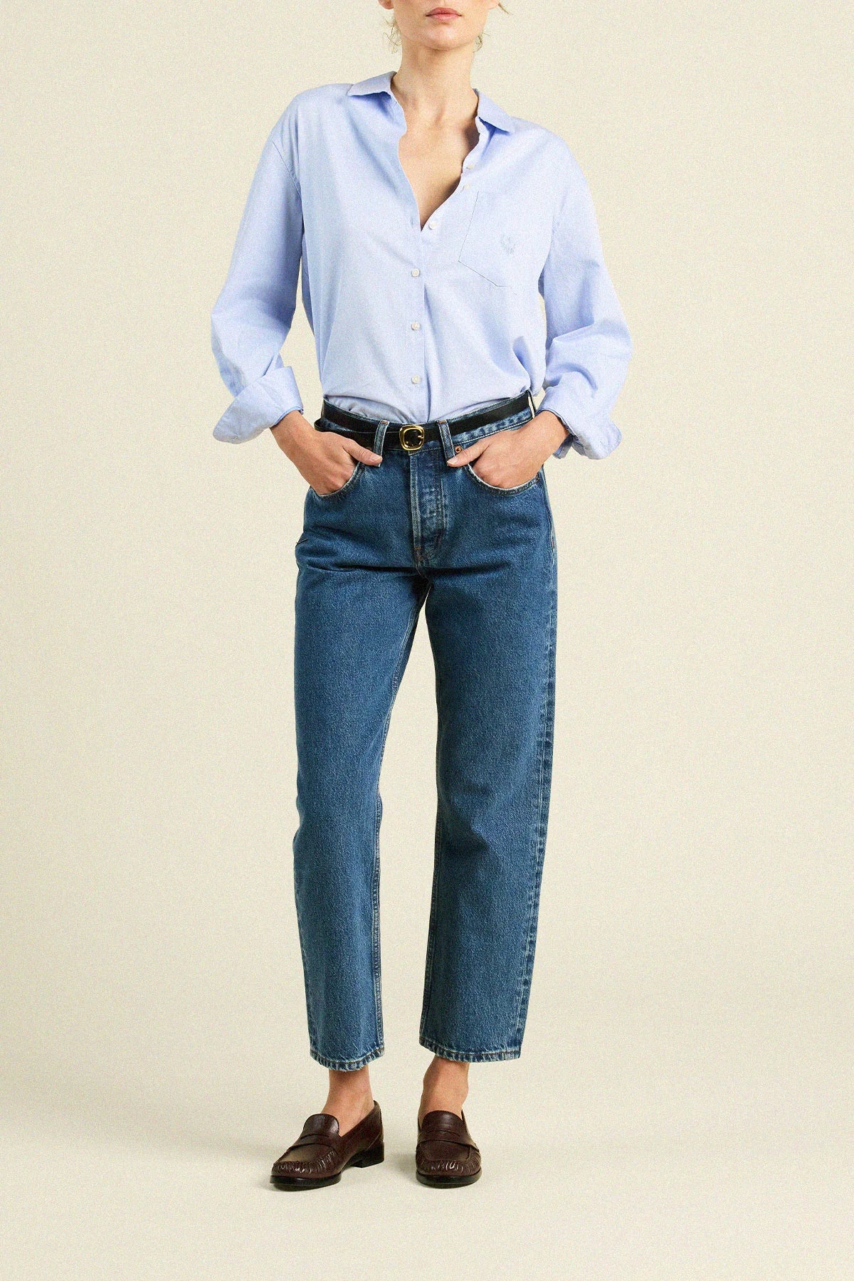 BLAKE OVERSIZED SHIRT - Light Blue
