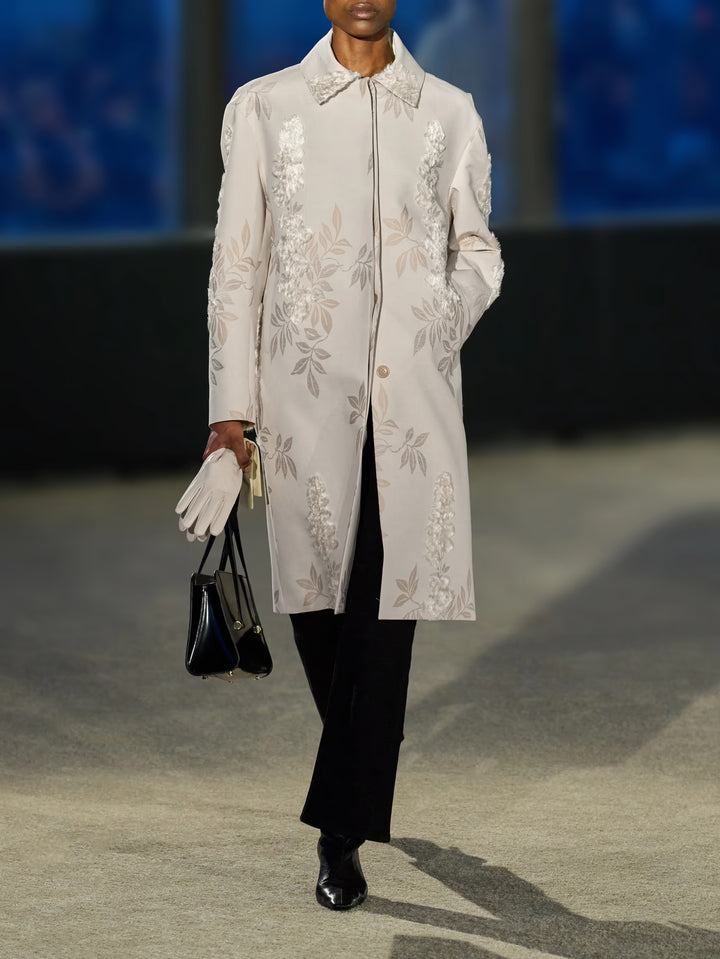 Lucien Car Coat - off white