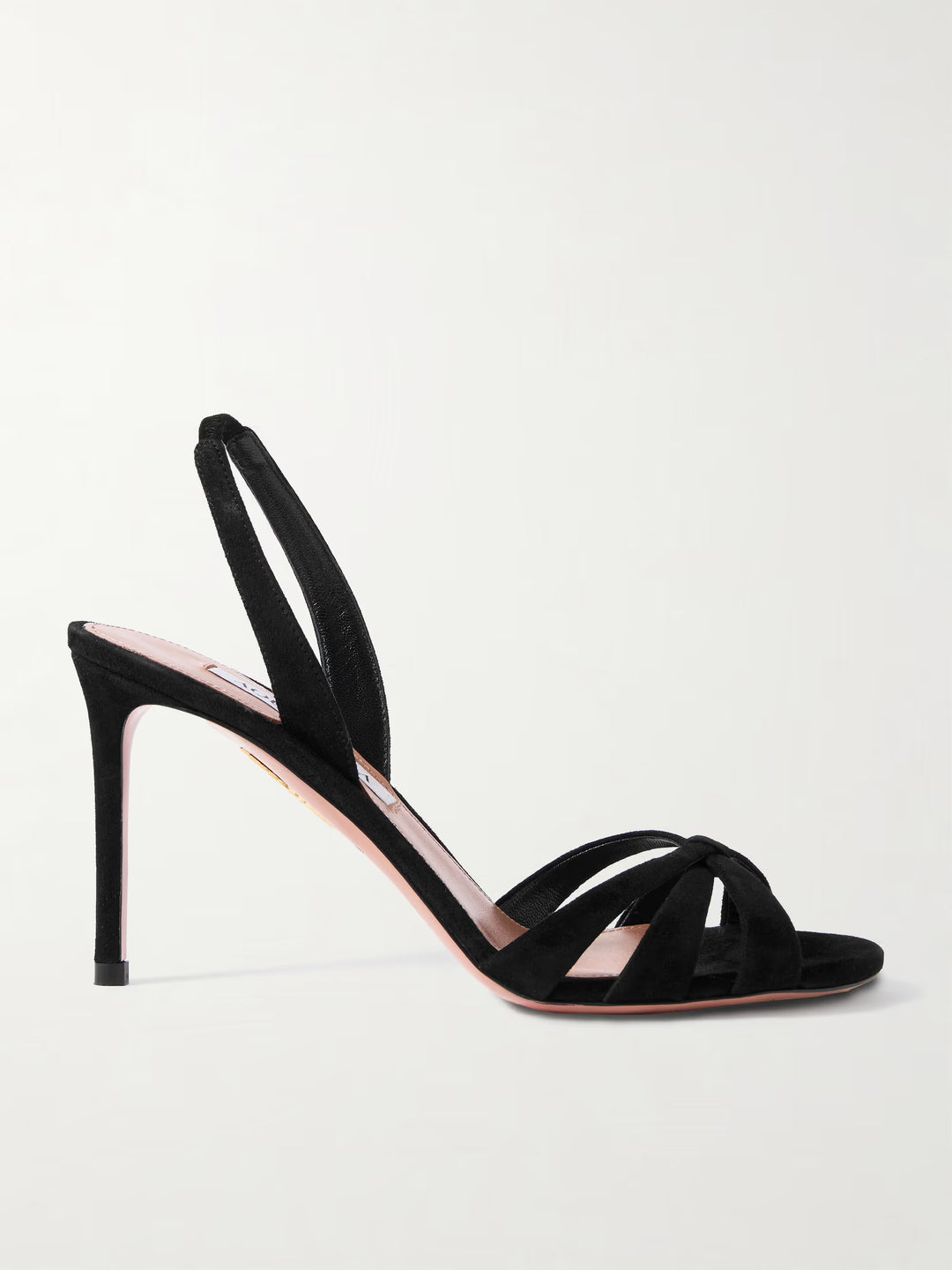 Tati Sandal in Velvet 85 mm - Black