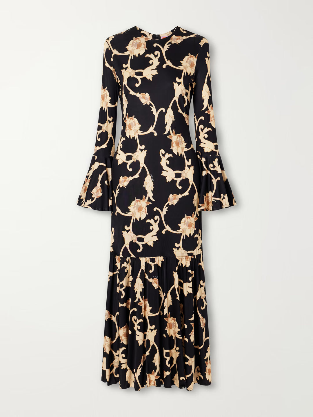 Alba Dress in Buttercup Black
