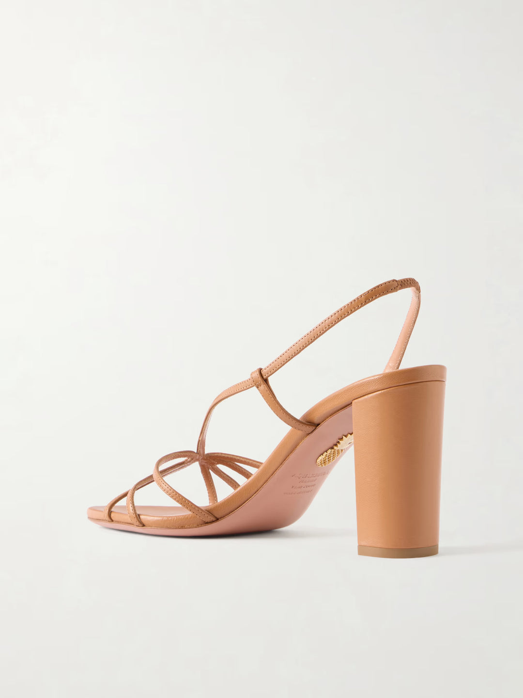Talk To Me 85 leather sandals - Camel
