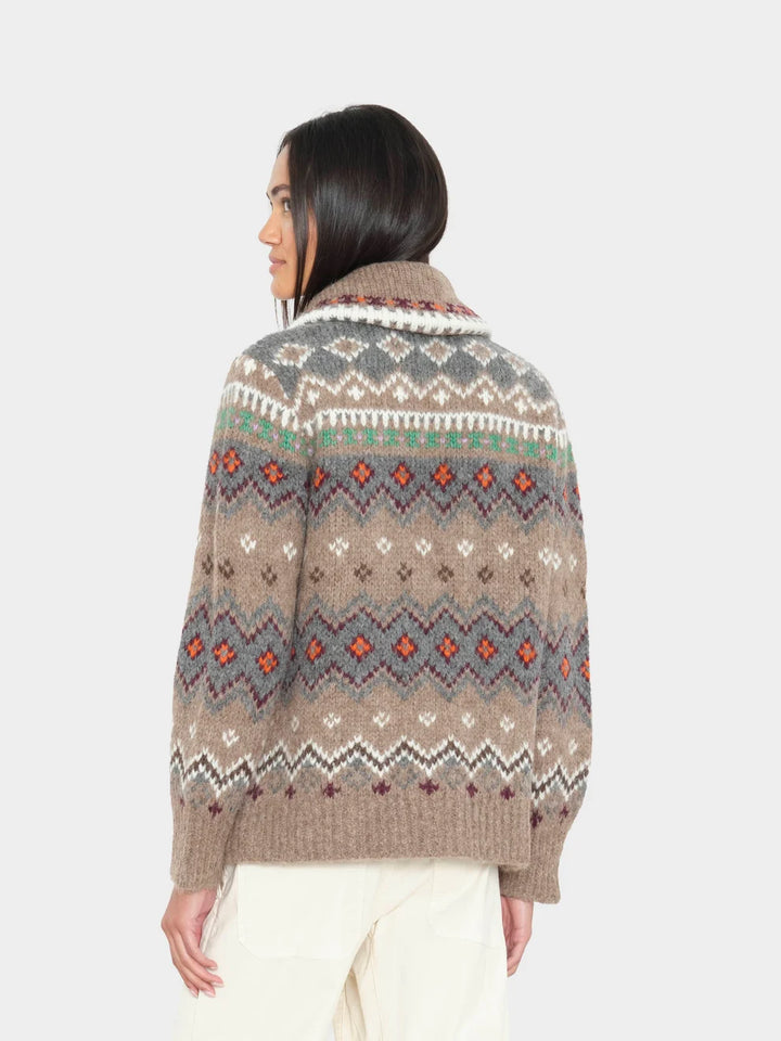 Timberline Vail Cardigan - Brown Multi