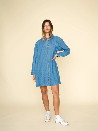 Keegan Denim Dress - Nightingale