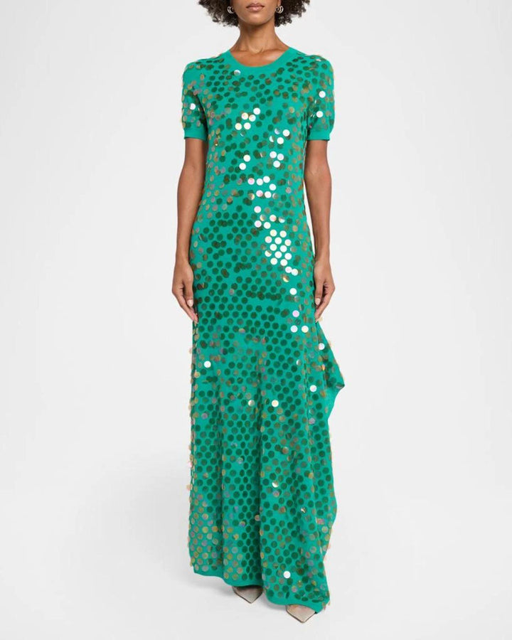 Magda Dress - Medium Green