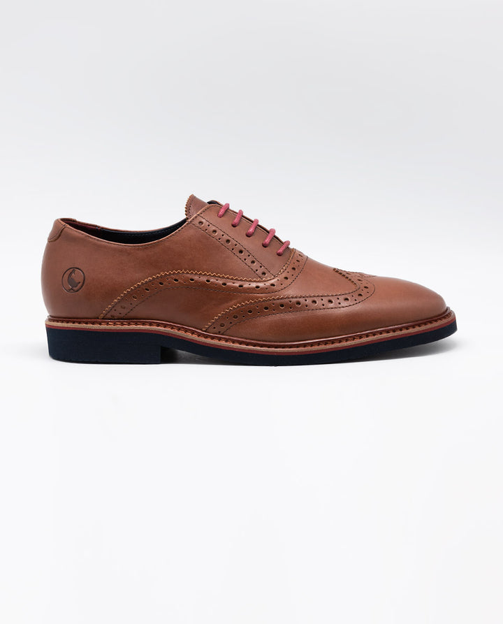 Leather Oxford Shoe - Brown