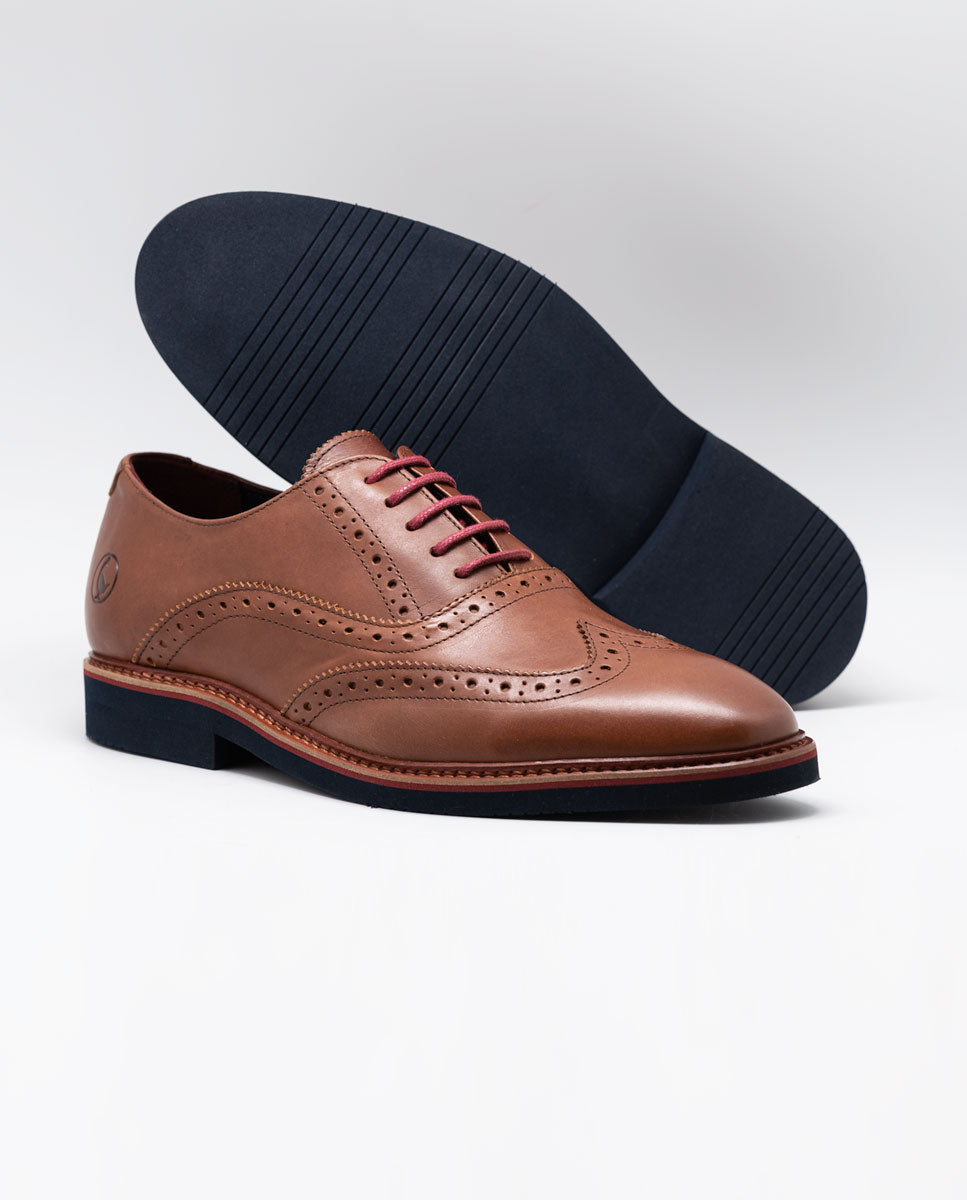 Leather Oxford Shoe - Brown
