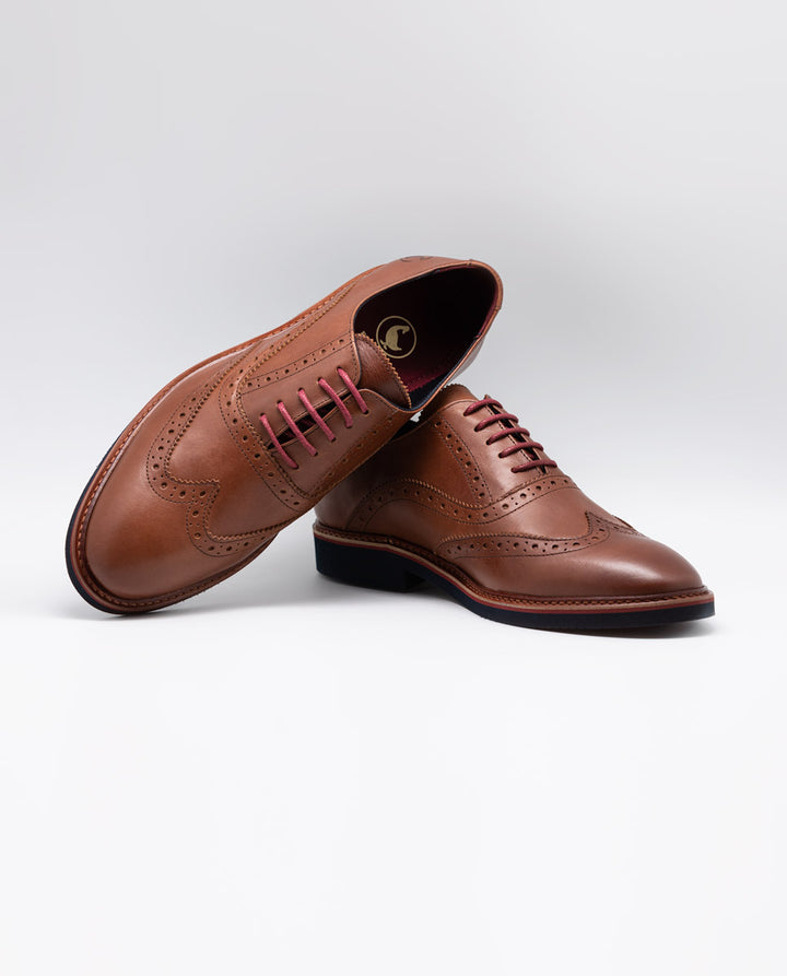 Leather Oxford Shoe - Brown