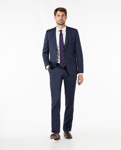 BIRDSEYE BLAZER SUIT SEPERATE - navy