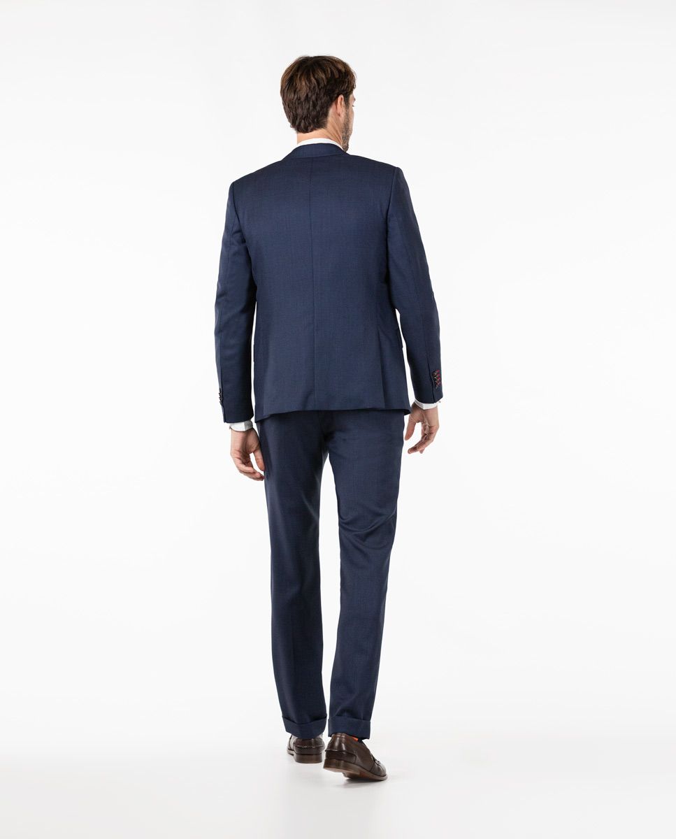 BIRDSEYE BLAZER SUIT SEPERATE - navy