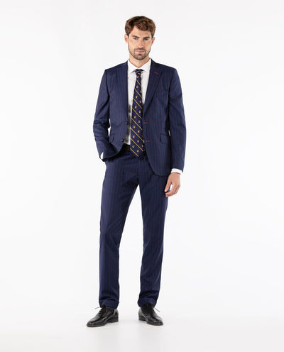 PINSTRIPE PANT - navy