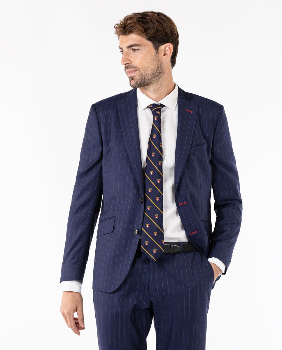 PINSTRIPE BLAZER SUIT SEPERATE - navy