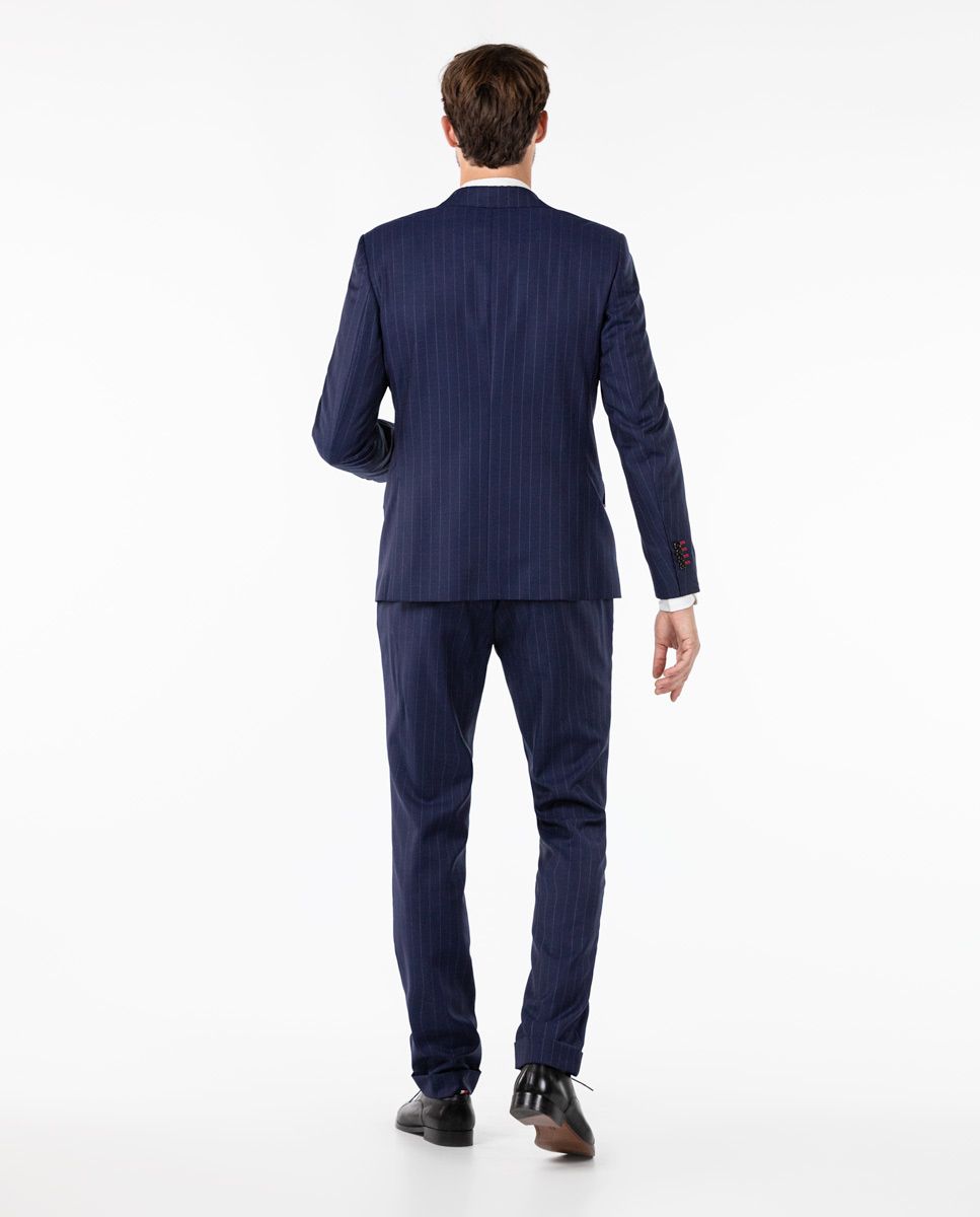 PINSTRIPE PANT - navy