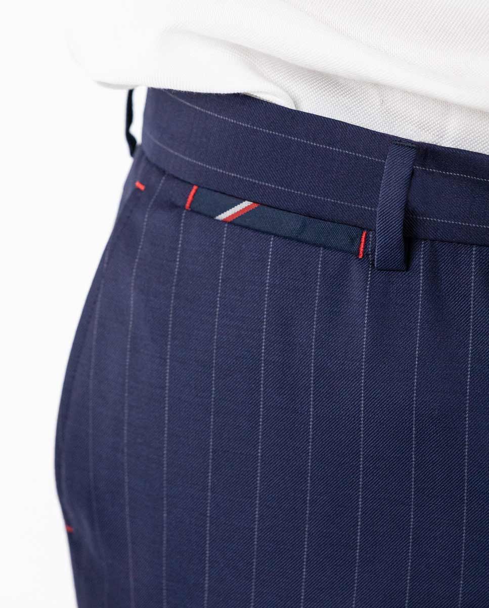 PINSTRIPE PANT - navy