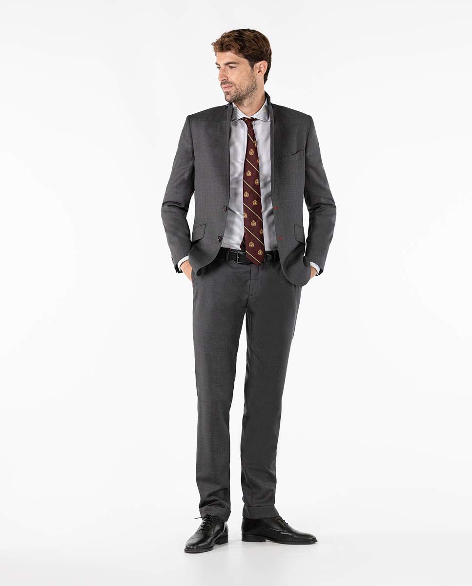 BIRDS EYE BLAZER SUIT separate - grey