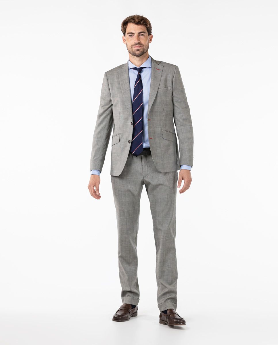 Prince of Wales Blazer Suit Separate - Grey