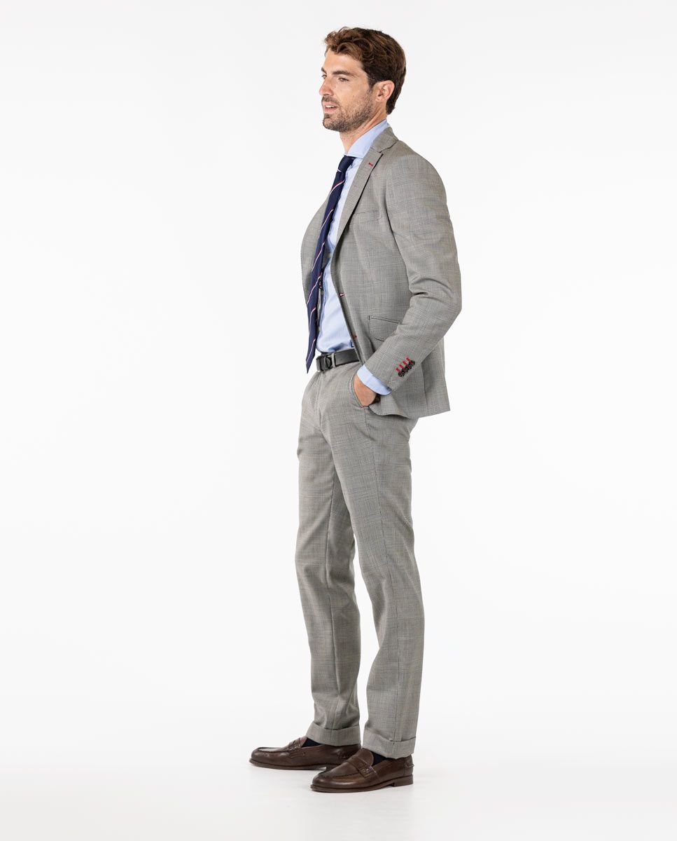 Prince of Wales Trouser Suit Separate - Grey