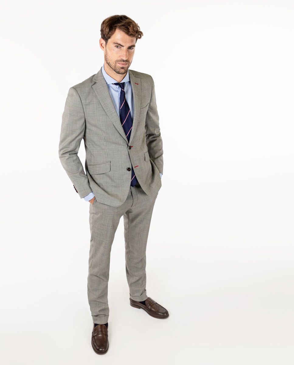 Prince of Wales Trouser Suit Separate - Grey