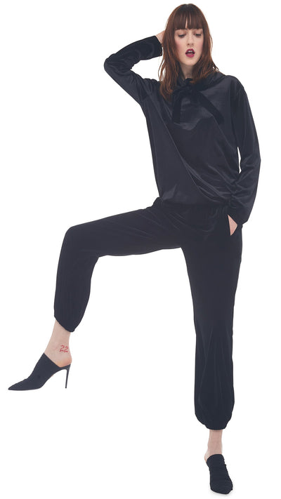 Boyfriend Hooded Sweatshirt - Black