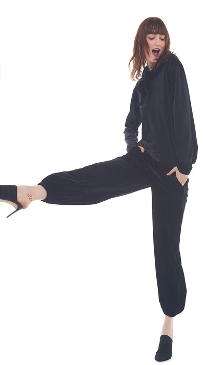 Boyfriend Hooded Sweatshirt - Black