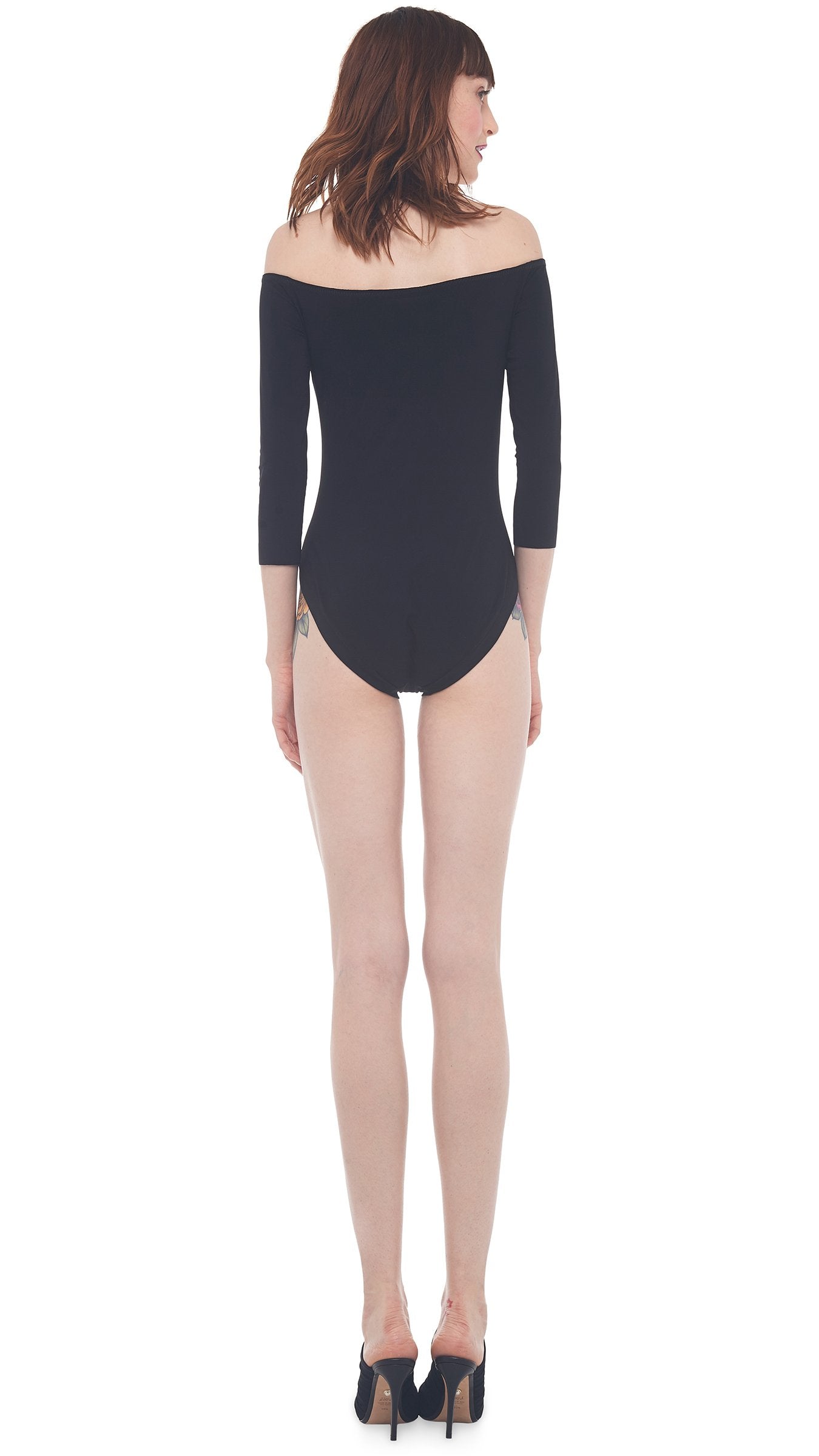 Off Shoulder Bodysuit - Black