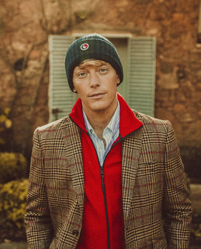 Wool Price of Wales Blazer - Red/Brown